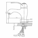 Comprar Grifo mezclador de lavabo glenan de rousseau - cromo y oro