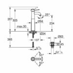 Comprar Grohe - mezclador monomando de lavabo de sobre encimera - tamaño xl