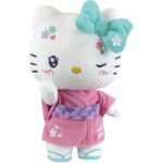 Comprar Hello kitty kimono kawai peluche +- 22 cm - jemini - versión kawai con kimono rosa y chanclas.