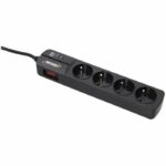 Comprar Infosec - s4 black line ii - parasurtenseur 4 toma fr - 2 años garantía