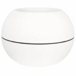 Comprar Jardinera redonda riviera granit boule - plástico - diámetro 40 cm - blanco