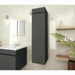 Comprar Luna columna de baño l 25 cm - gris mate