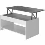 Comprar Mesa de centro de elevación feliz - blanco y gris - l 50 cm