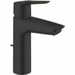 Comprar Mezclador monomando de lavabo - grohe start - 234552432 - negro mate - talla m - caño mediano - ahorro de agua - extraíble y desagüe