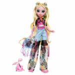 Comprar Monster high-muñeca azul lagoona-muñeca con animal y accesorios hxh75