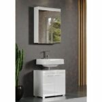 Comprar Mueble de baño amanda - 2 puertas con espejo - l60 x p17 x h77 cm - blanco - trendteam