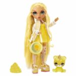 Comprar Muñeca de alta moda arcoíris con kit de limo y mascota - sunny (amarillo) - muñeca con purpurina de 28 cm con kit de limo y mascota