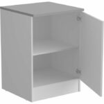 Comprar Oslo muebles bajos 1 puerta + tableta + plan - decoración blanca mate - l 60 x d 60 x h 86 cm