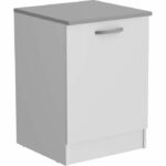 Comprar Oslo muebles bajos 1 puerta + tableta + plan - decoración blanca mate - l 60 x d 60 x h 86 cm