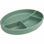 Comprar Plato con ventosa - thermobaby - silicona - verde cactus - compartimentado y antideslizante