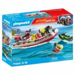 Comprar Playmobil 71464 barco de bomberos y moto de agua - action hereos - bomberos - a partir de 4 años
