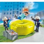Comprar Playmobil 71465 bomberos con cojín de rescate - héroes de acción - bomberos - a partir de 4 años