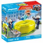 Comprar Playmobil 71465 bomberos con cojín de rescate - héroes de acción - bomberos - a partir de 4 años