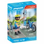 Comprar Playmobil 71732 policía ciclista con estación de carga