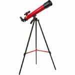 Comprar Telescopio astronómico 45/600 az - bresser junior - aumentos hasta 100x - trípode regulable en altura - rojo