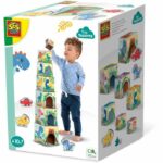 Comprar Torre de bloques para apilar con figuras de dinosaurios - juego de habilidad - ses creative - torre apilable con 3 figuras de dinosaurios.