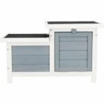 Comprar Trixie habitat natura - 70 x 43 x 45 cm - con dos entradas - blanco y gris - para conejos