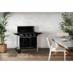 Comprar Barbacoa a gas - grill garden - negra y gris - 4 fuegos con tapa