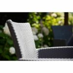 Comprar Iowa sillón de jardín tejido de ratán gris