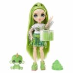 Comprar Muñeca de alta costura arcoíris con kit de slime y mascota - jade (verde) - muñeca con purpurina de 28 cm con kit de slime de hojalata