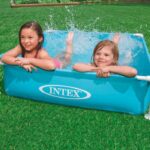 Comprar Piscina metálica intex tangy - cuadrada - turquesa