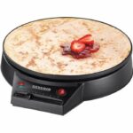 Comprar Severin cm2198 - crepiere diámetro 30cm 1000w - termostato regulable - incluye espátula para crepes y distribuidor de masa de madera - negro