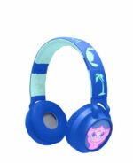 Comprar Auriculares plegables con luz bluetooth y cable con diseño 3d del universo stitch con limitación de volumen