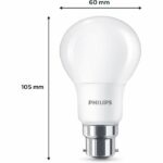 Comprar Bombilla led - philips - 60 w - b22 - blanco cálido - mate - no regulable - 3 piezas