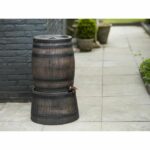 Comprar Colector de agua en forma de barril - nature - en pe rotomoldeado - 120 litros - incluye accesorios