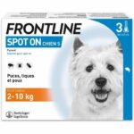 Comprar Frontline 3 spot on pipetas antiparasitarias para perros - 2 a 10 kg - pulgas