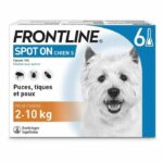 Comprar Frontline spot on dog 2-10kg - 6 pipetas