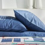 Comprar Juego de cama - hoy - java - 2 personas - 240x220 cm - algodón - estampado los Ángeles - azul