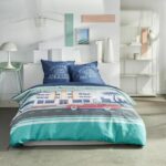 Comprar Juego de cama - hoy - java - 2 personas - 240x220 cm - algodón - estampado los Ángeles - azul