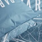 Comprar Juego de cama - hoy - java - 2 personas - 240x220 cm - algodón - estampado parís - azul