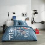 Comprar Juego de cama - today - java - 2 personas - 240x220 cm - algodón - estampado japonés - azul