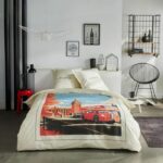 Comprar Juego de cama - today - java - 2 personas - 240x220 cm - algodón - estampado londres - blanco roto