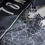 Comprar Juego de cama - today - java - 2 personas - 240x220 cm - algodón - estampado tokio - azul oscuro