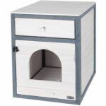 Comprar Kerbl - caja de arena para gatos - 58 x 45 x 60 cm - ida - blanco/azul -