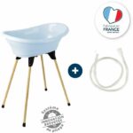Comprar Kit de baÑo thermobaby vasco fleur bleue: bañera + pies + manguera de desagüe