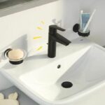 Comprar Mezclador monomando de lavabo - grohe start - 242092432 - negro mate - talla s - ahorro de agua - extraíble y desagüe