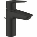 Comprar Mezclador monomando de lavabo - grohe start - 242092432 - negro mate - talla s - ahorro de agua - extraíble y desagüe