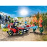 Comprar Playmobil 71825 bombero con quad y arbustos en llamas