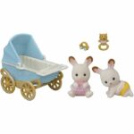Comprar Sylvanian families - 5432 - chocolate bunny twins and double stroller - muebles