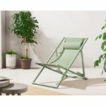 Comprar Tumbona paros - estructura de acero - l 63 x p 104 x a 85 cm verde caqui