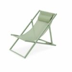 Comprar Tumbona paros - estructura de acero - l 63 x p 104 x a 85 cm verde caqui