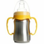 Comprar Vaso de aprendizaje - thermobaby - acero inoxidable - 180 ml - amarillo mango - ergonómico y antigoteo