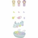 Comprar Figuras en miniatura - sylvanian families - 5707 - los trillizos creme rabbit y accesorios de baño