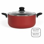 Comprar Horno holandés de 28 cm - livoo - mep151r - antiadherente sin pfoa ni pfos - mangos de silicona - apto para todo tipo de fuegos