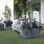 Comprar Jardinera muret - deroma - cosmo - gris ceniza - con reserva de agua - ruedas - 78 cm