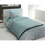 Comprar Juego nórdico 140x200 cm home linge passion louxor: funda nórdica + 1 funda de almohada - 100% algodón 57 hilos - verde esmeralda